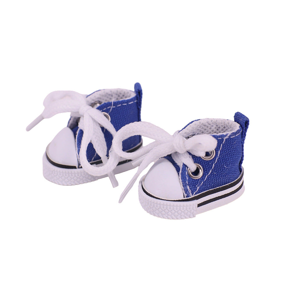 Labubu Doll Canvas Shoes - 3.8cm EXO Style for 17cm Pendant Doll