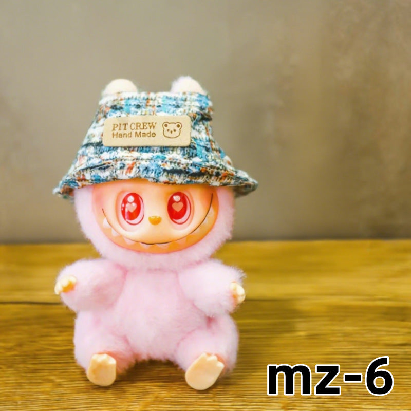 Labubu Wearable Baby Clothes Vinyl Labubu 17cm Doll Cute Dress-Up Casual Suit Skirt Plush Clothes