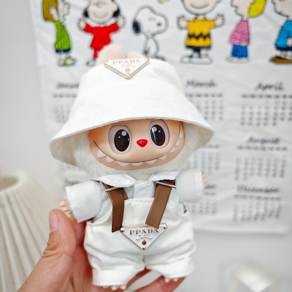 Labubu Doll Outfit Set - Trendy Clothes & Accessories for 17cm Vinyl Pendant