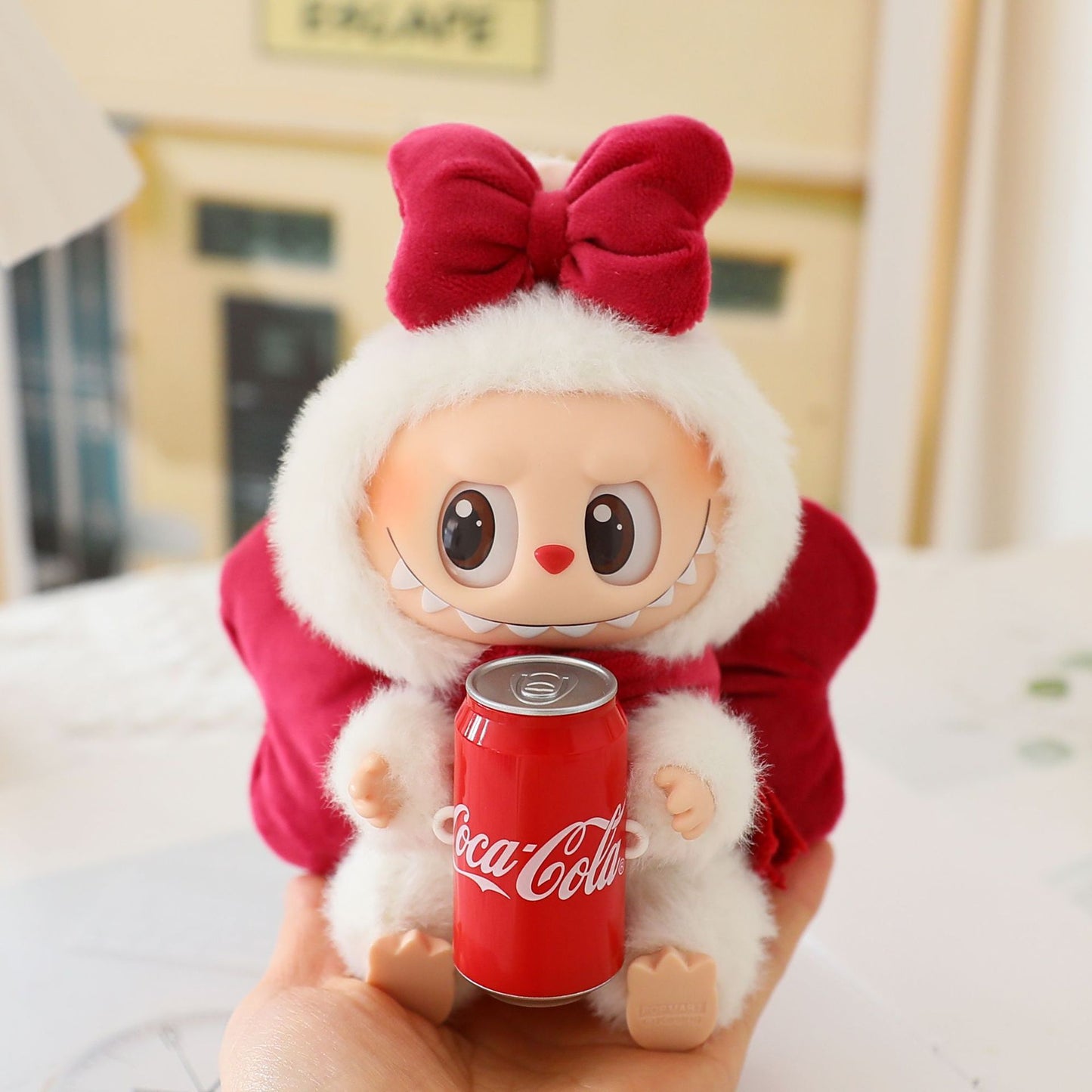 Labubu Costume Snowman Costume Labubu Pendant Sitting Party Doll Costume for the Second Generation