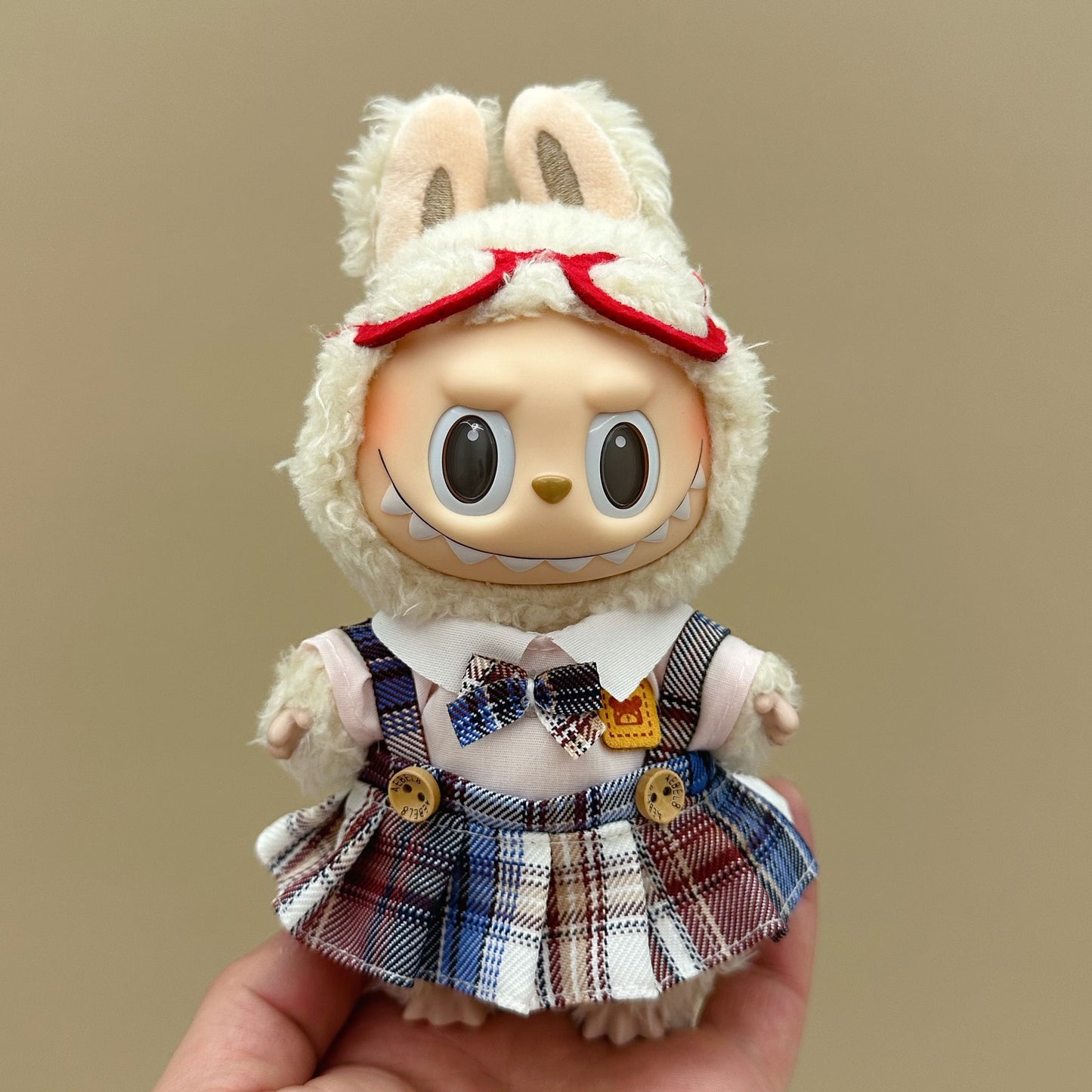 labubu doll clothes 17cm pull cloth clothes blind box doll skirt suit cute dress toy cross-border wholesale