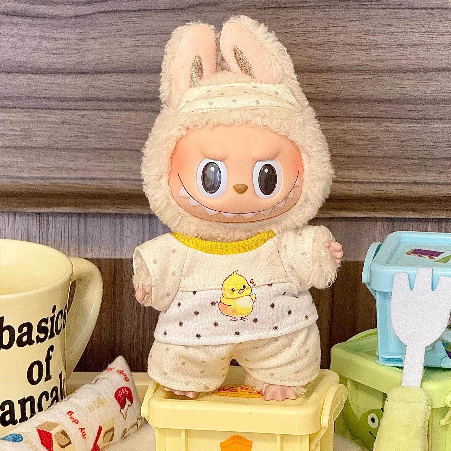 labubu Sitting Party Doll Costumes One or Two Generation Blind Box Labubu Doll Costumes Plush Vinyl Face