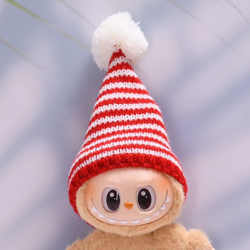 Labubu Christmas Sweater & Hat Set for 2nd Gen Pendant Doll