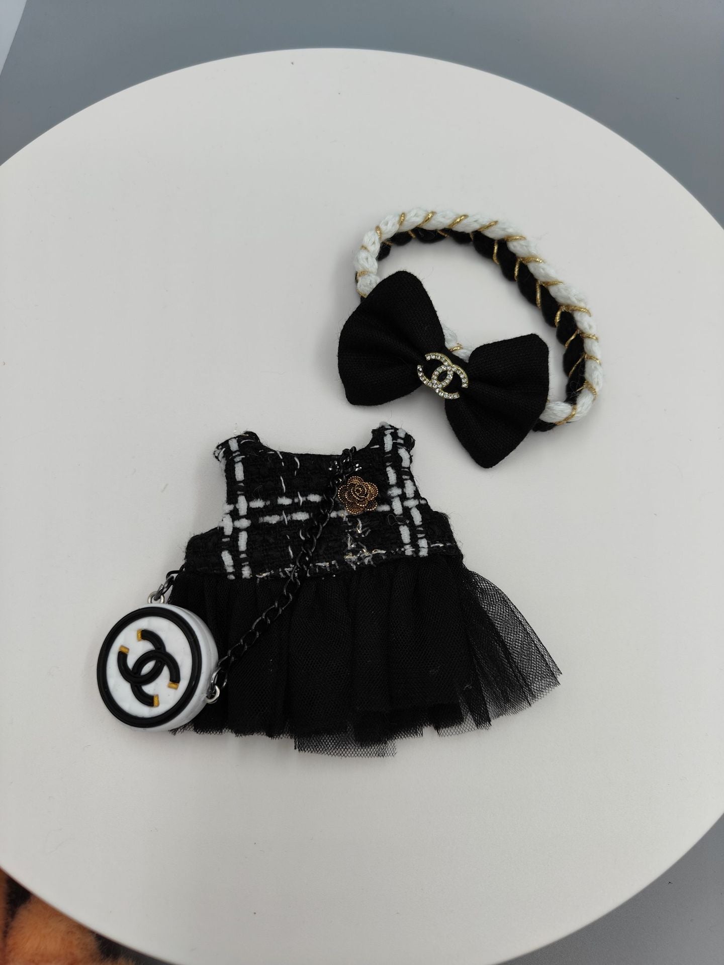 Labubu Doll Leather Outfit Set - 15cm Vinyl Doll Clothes