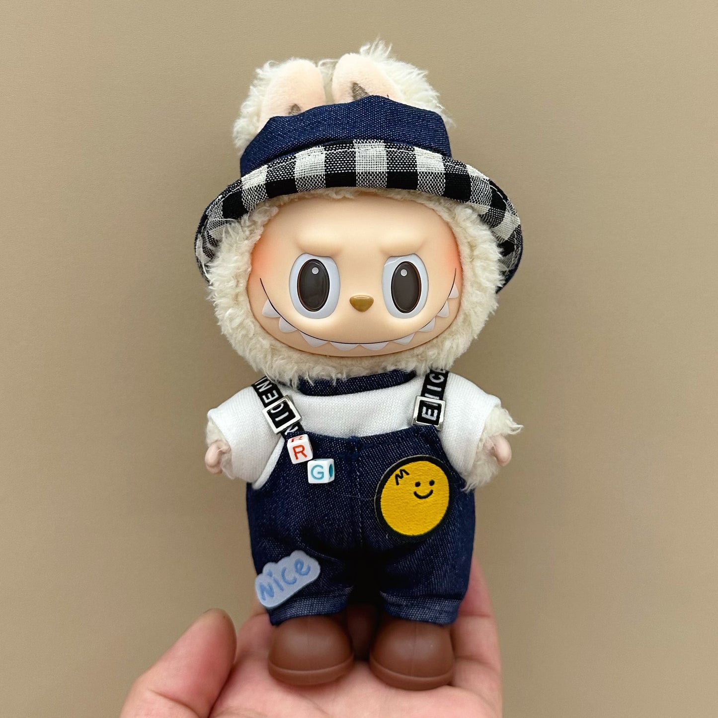 labubu doll clothes 17cm pull cloth clothes blind box doll skirt suit cute dress toy cross-border wholesale