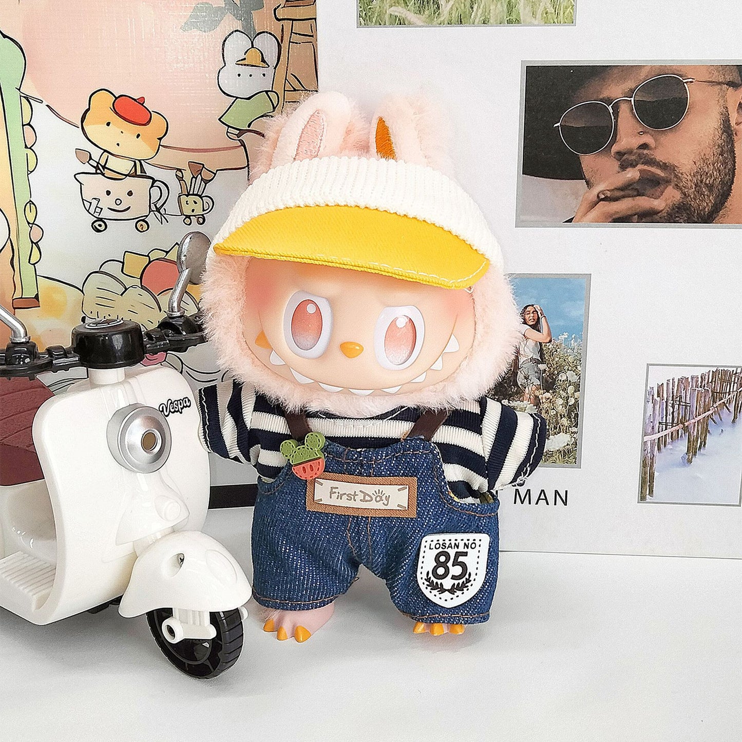 Labubu third generation doll clothes labubu 3.0 doll clothes generation second generation sitting party for blind box clothes 17cm