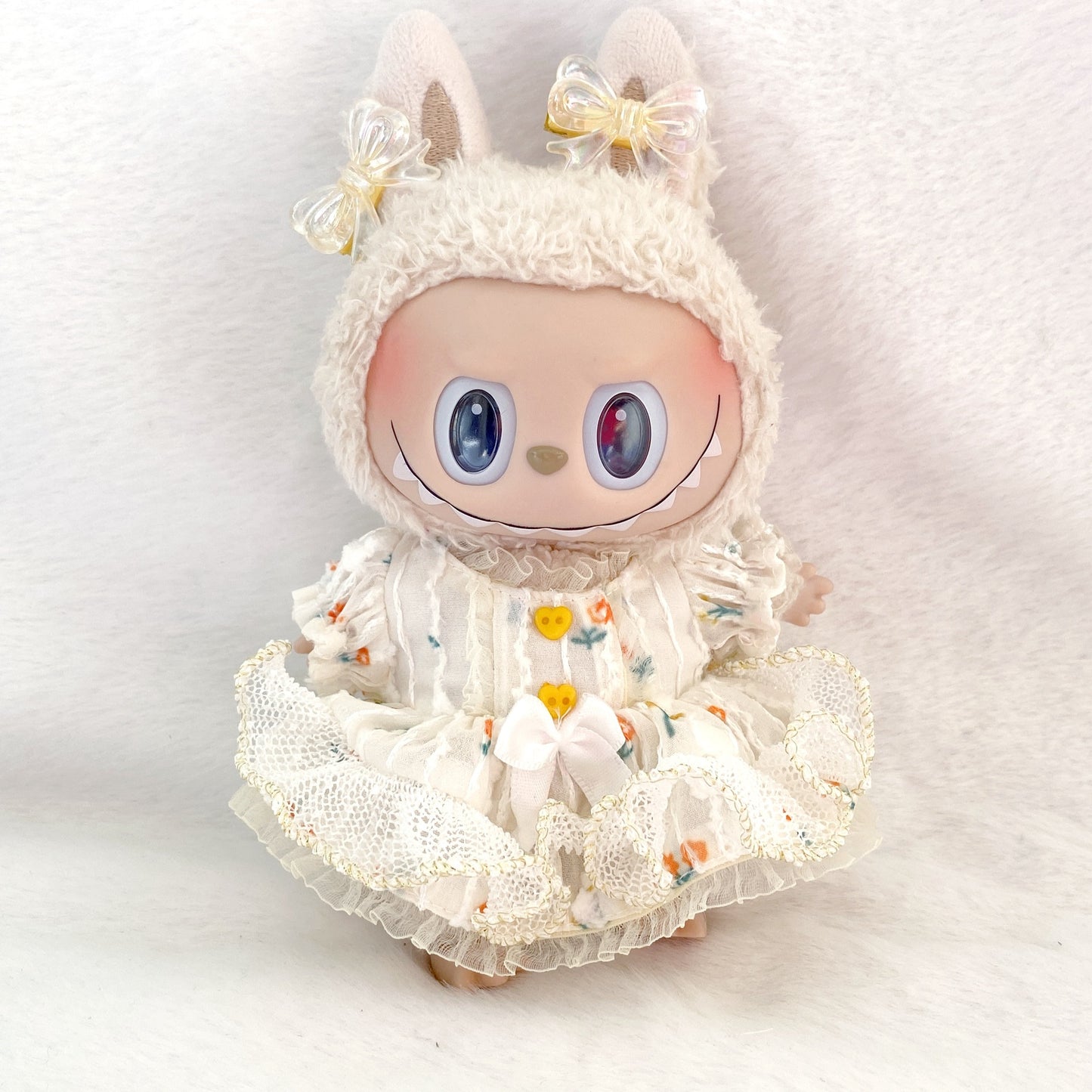 Labubu 17cm Vintage Lace Princess Dress for Dolls