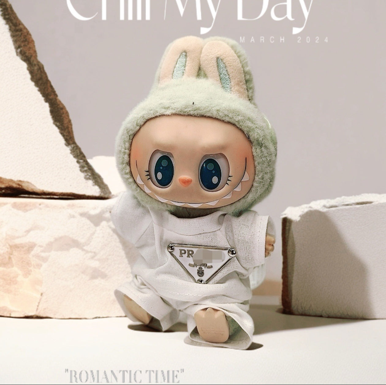 Labubu Doll Outfit Set - 17cm Cute Clothes with Hat & Accessories