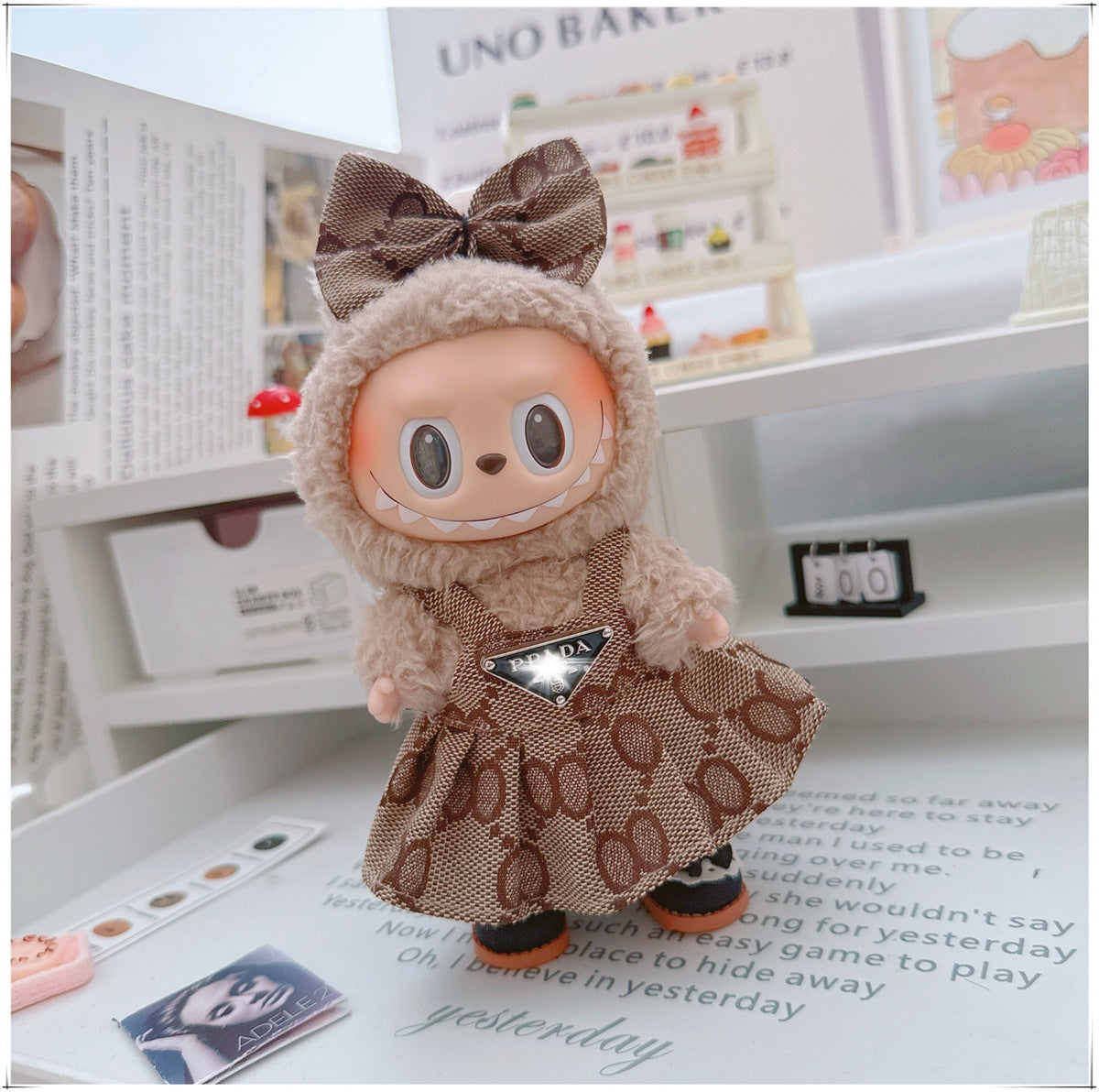 Labubu Doll Outfit - 17cm Cute Skirt Set for Vinyl Dolls