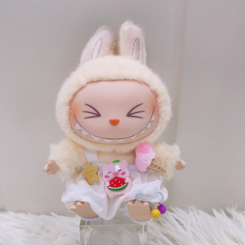 Labubu Doll Summer Ice Cream Overalls Outfit