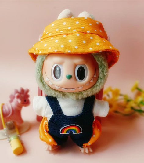Labubu Doll Clothes for 17cm Vinyl Pendant Doll - Skirts & Outfits