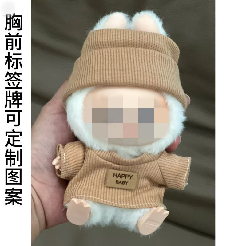 Labubu Doll Baby Clothes Outfit - 17cm Vinyl Doll Overalls Suit