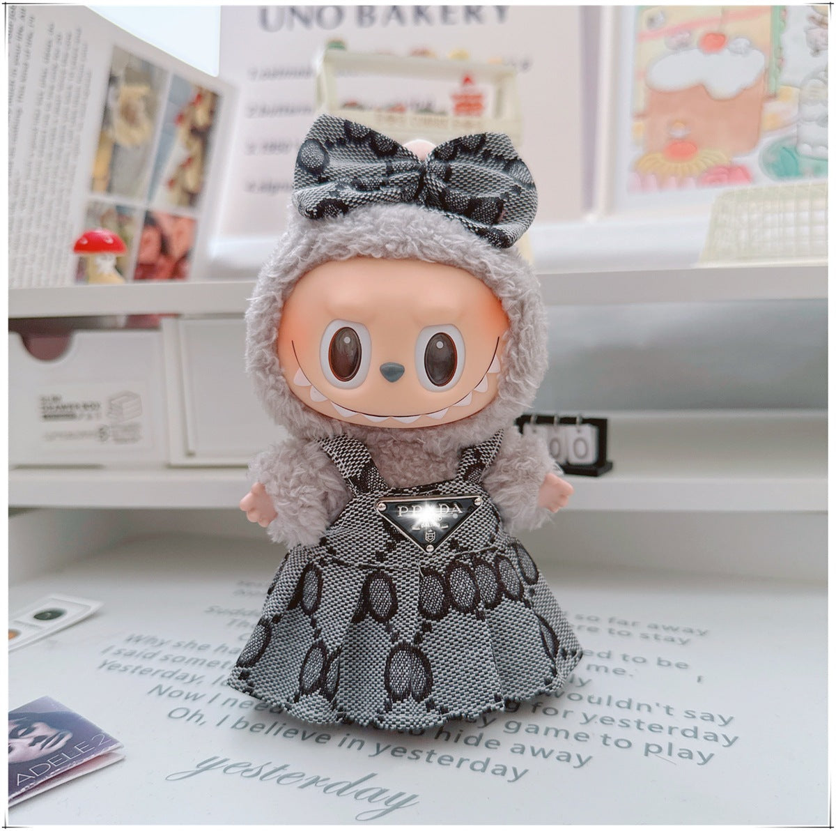 Labubu Doll Outfit - 17cm Cute Skirt Set for Vinyl Dolls