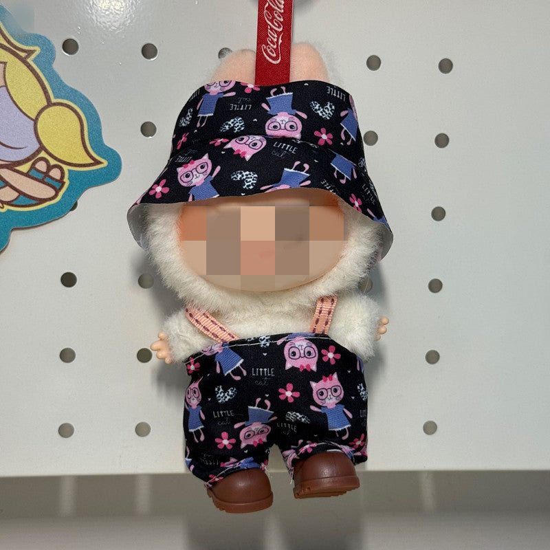 Labubu Doll Baby Clothes Outfit - 17cm Vinyl Doll Overalls Suit