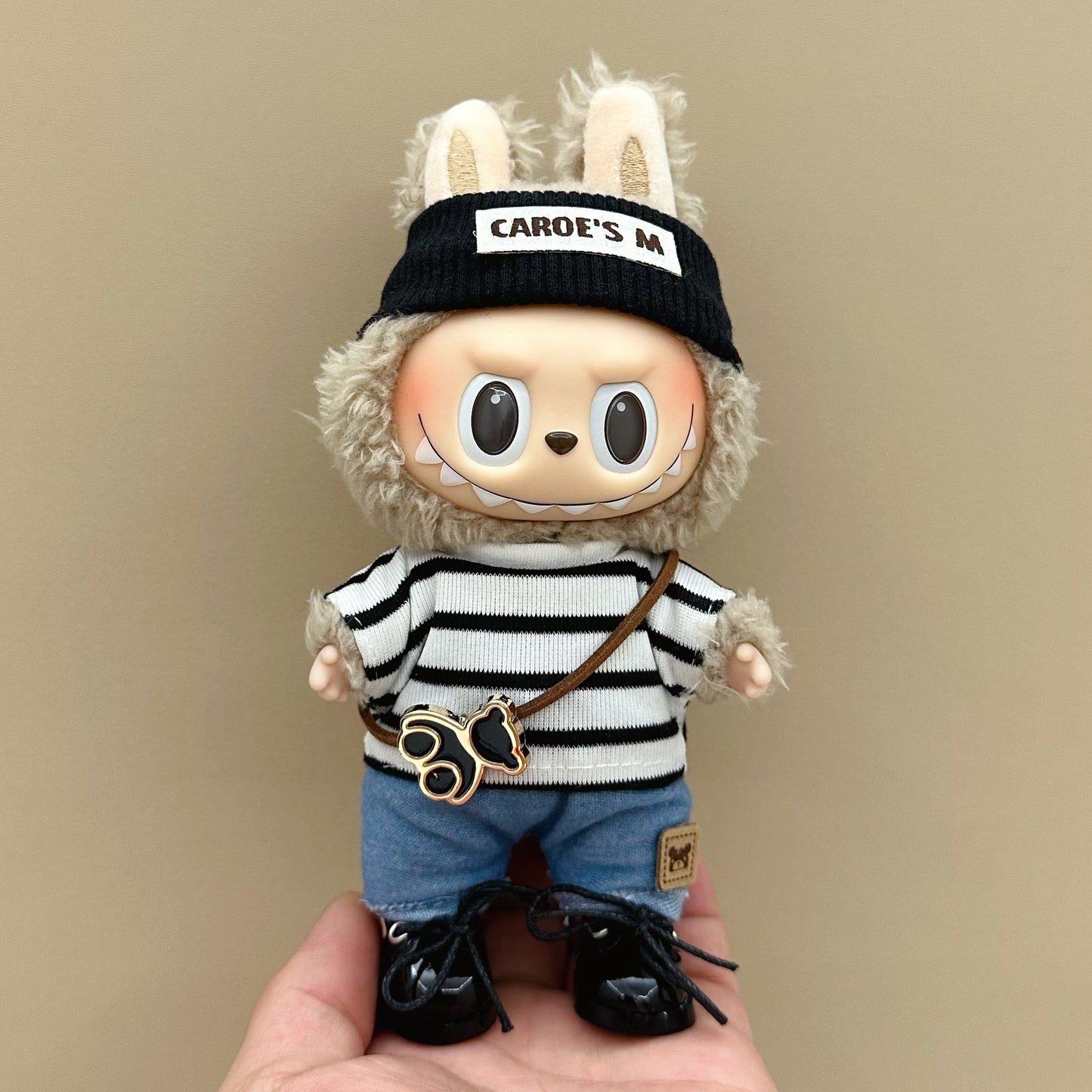 labubu doll clothes 17cm pull cloth clothes blind box doll skirt suit cute dress toy cross-border wholesale