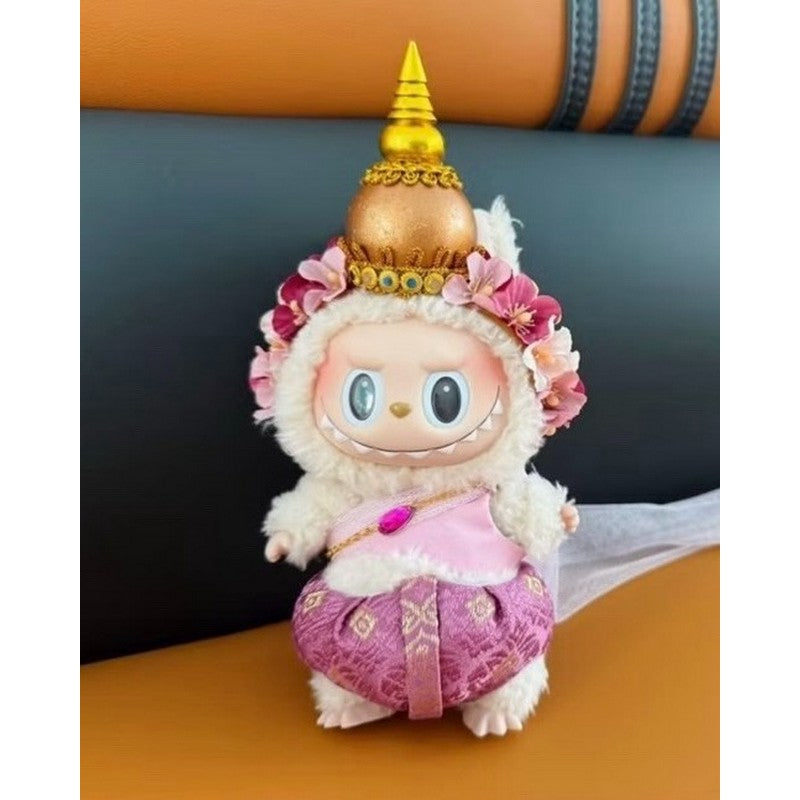 Labubu Thai Style Outfit for 17cm Vinyl Doll - Handmade Custom
