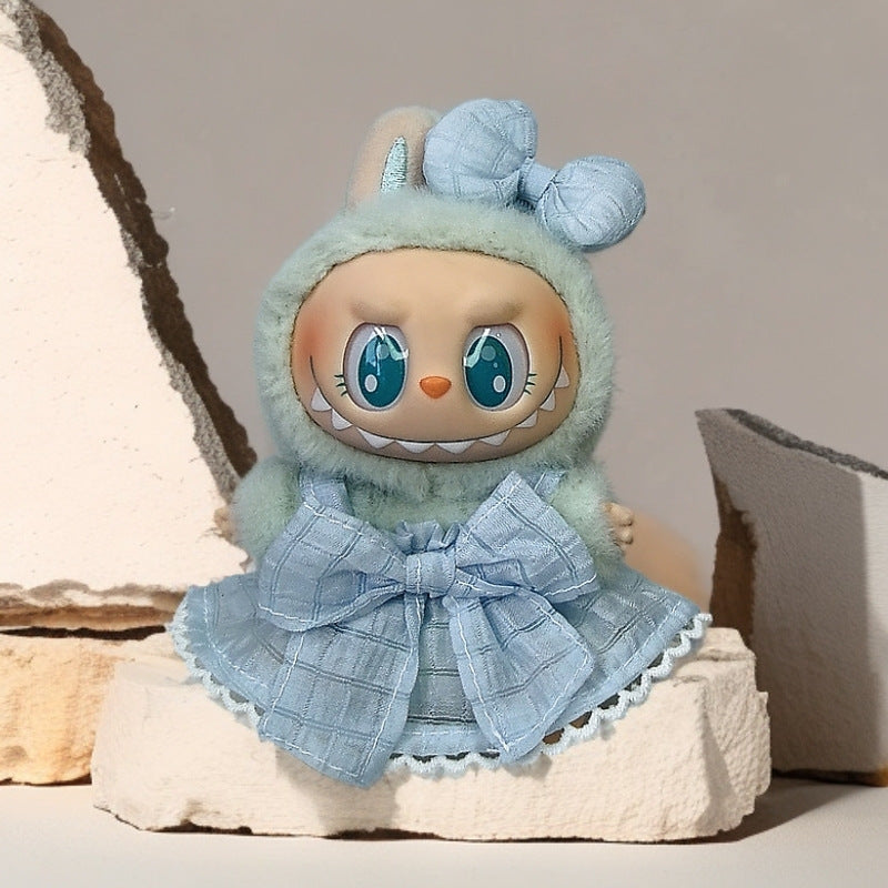 Labubu Doll Outfit Set - Skirt, Hat & Accessories