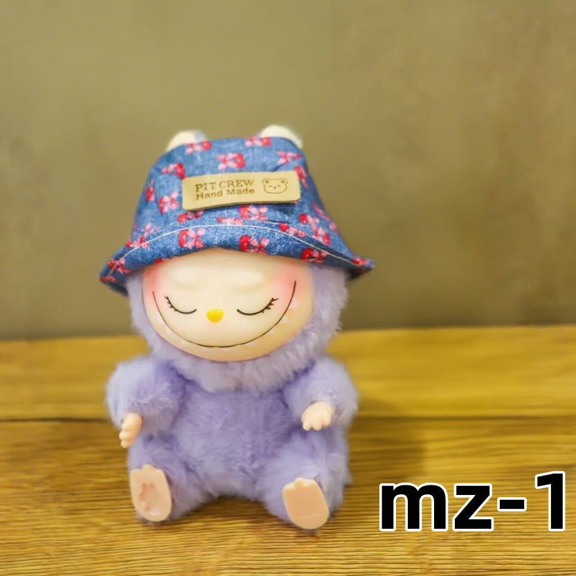 Labubu Wearable Baby Clothes Vinyl Labubu 17cm Doll Cute Dress-Up Casual Suit Skirt Plush Clothes