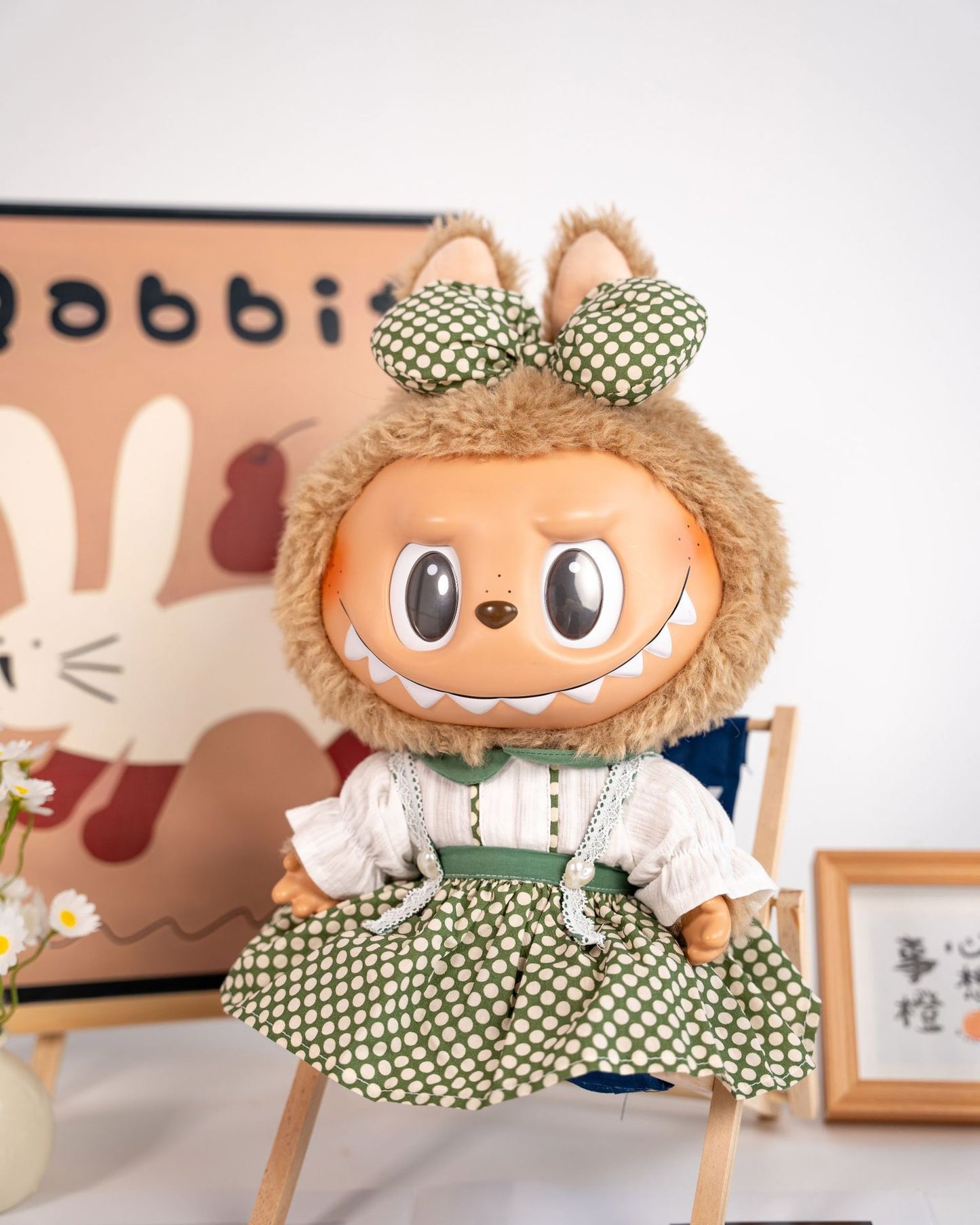 38cm Labubu Doll Clothes - Cute Outfits for Vinyl Dolls