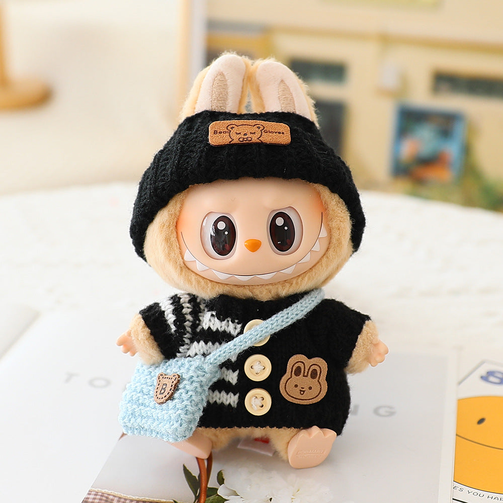 Labubu Baby Clothes Generation Two Generation Three Generation Labubu Clothes Wear Sweater Shoes Vinyl Pendant Replacement Glasses
