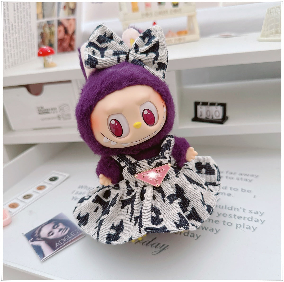 Labubu Doll Outfit - 17cm Cute Skirt Set for Vinyl Dolls