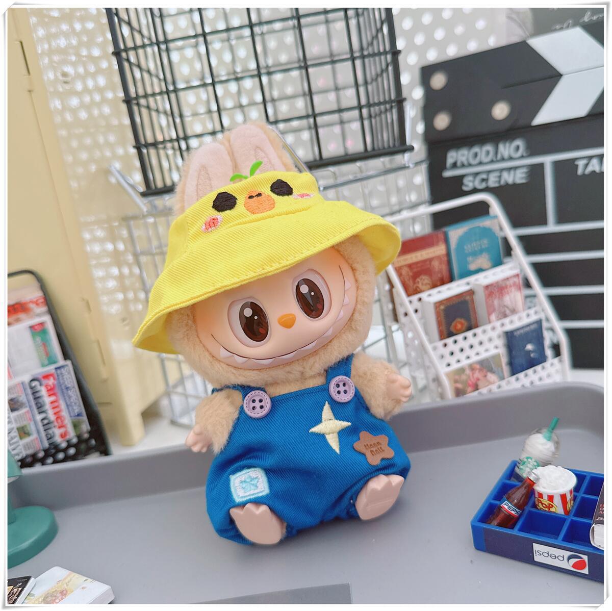 Labubu Doll Outfit - Cute Strappy Pants & Overalls for 10cm & 17cm Dolls