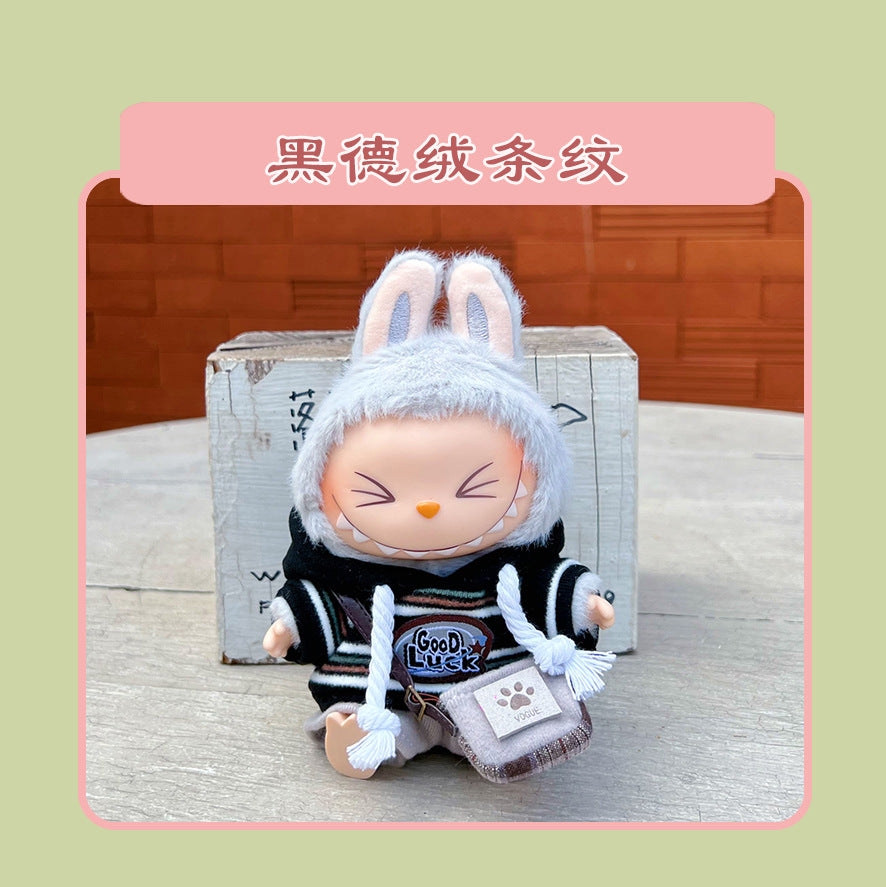 Labubu 15cm Sitting Doll Clothes - Macaron 2nd Gen Outfits