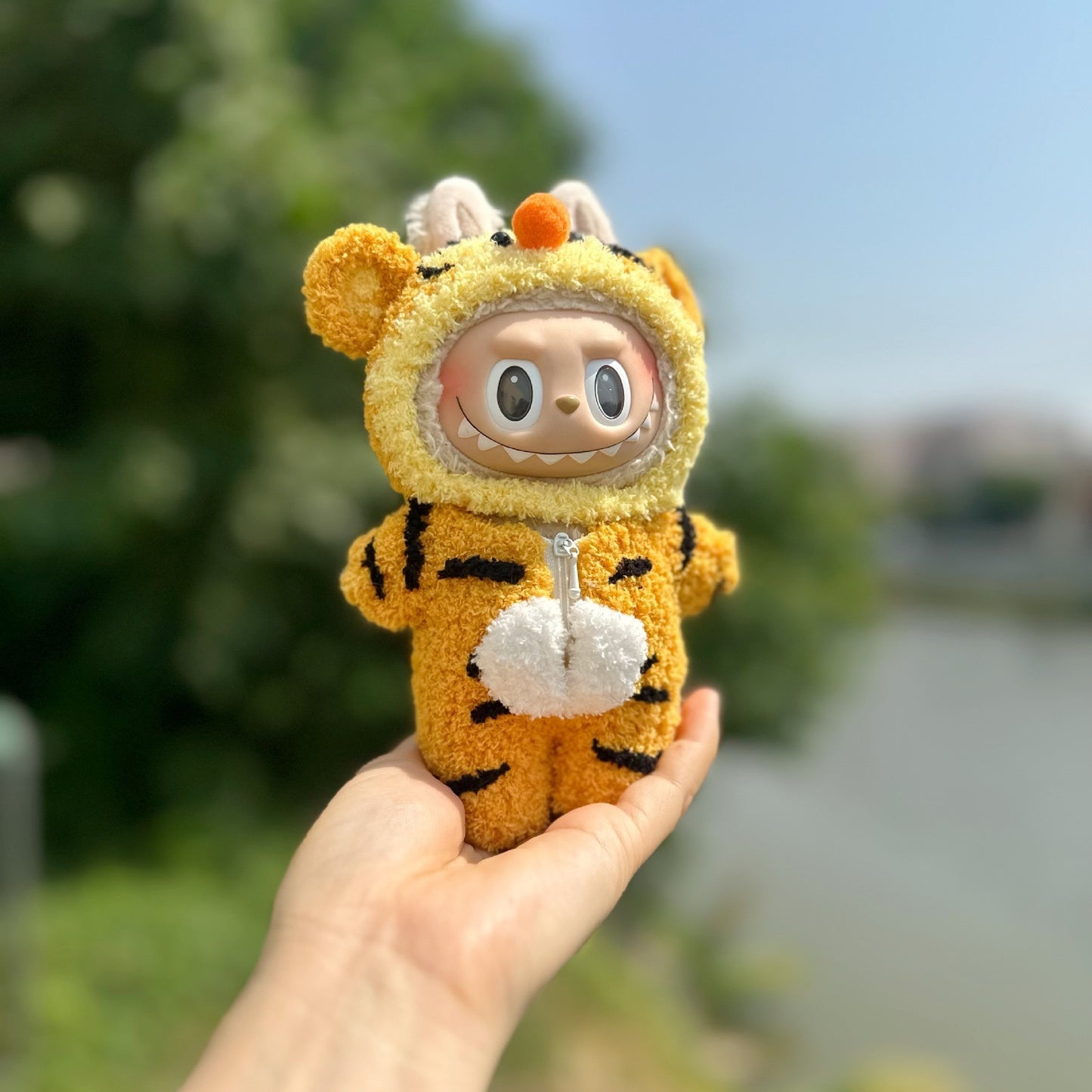 labubu17cm Doll Blind Box Macaron Labu Handmade Star Dalla Bubble Mart Doll Clothes in stock