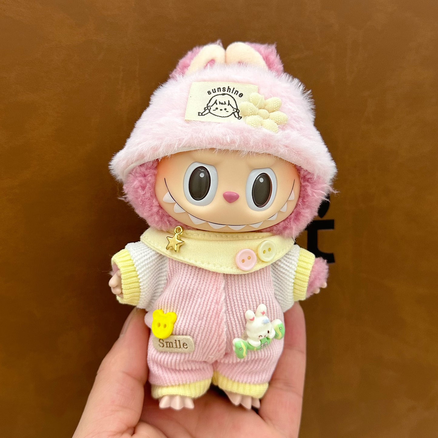 labubu doll clothes 17cm pull cloth clothes blind box doll skirt suit cute dress toy cross-border wholesale