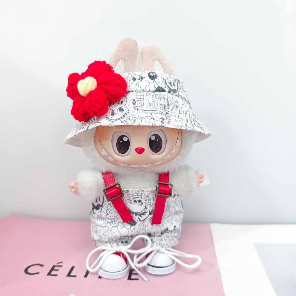 Labubu Doll Outfit Set - Trendy Clothes & Accessories for 17cm Vinyl Pendant