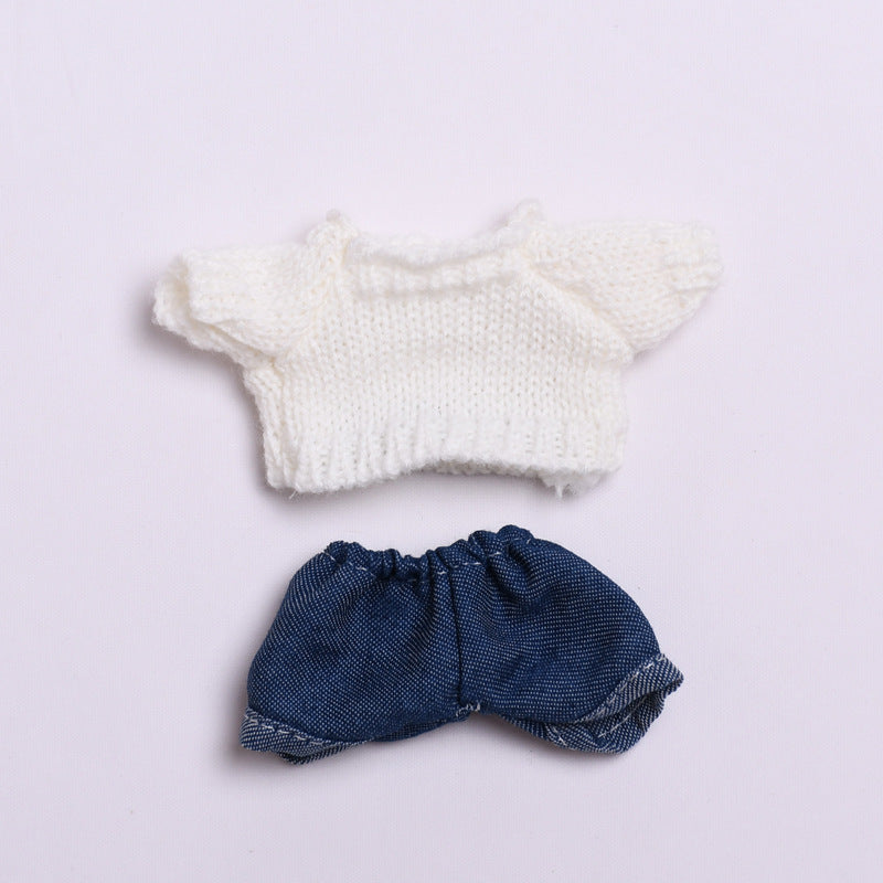 Labubu Doll White Sweater Outfit with Hat & Pants - Baby Clothes Style