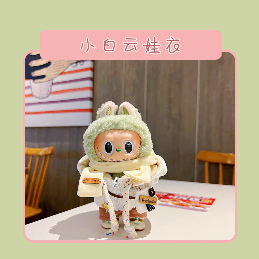 17cm Labubu Doll Clothes & Accessories - Macaron Style