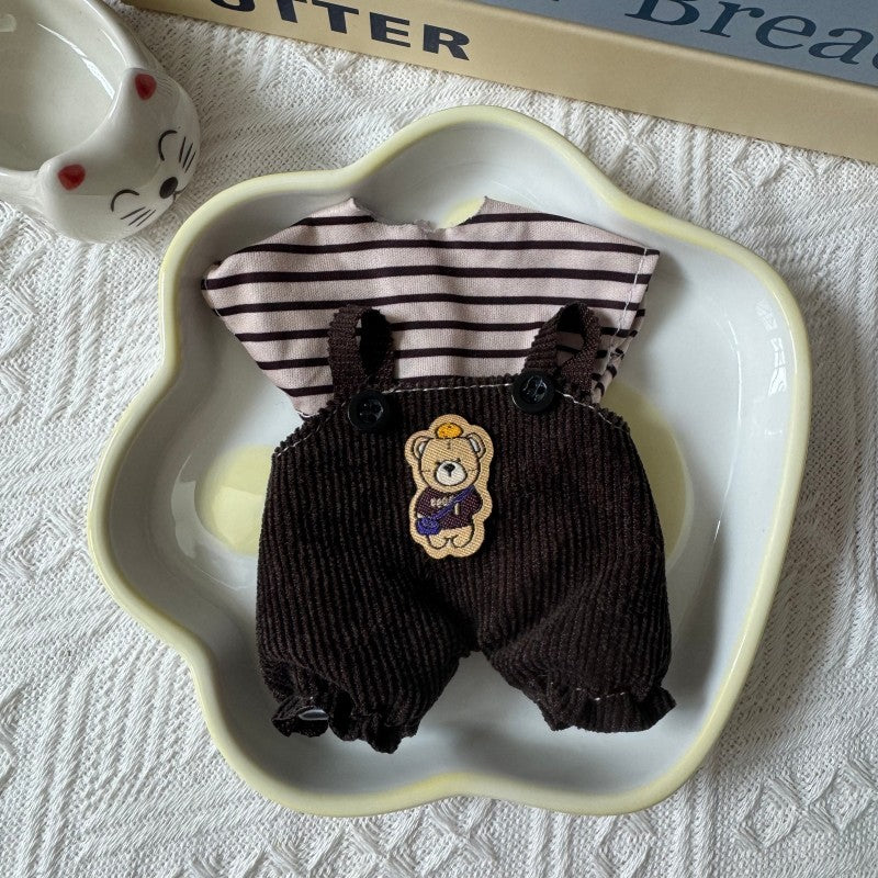 17cm Labumi family labubu doll clothes replacement clothes generation Macaron second generation sit
