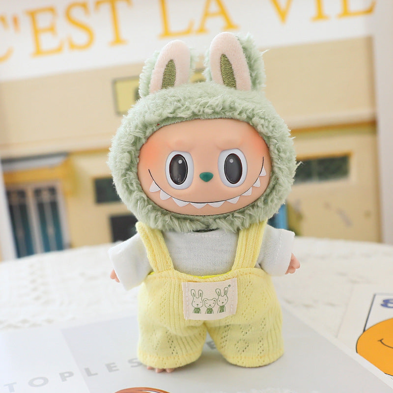Rab cloth pendant generation two generation vinyl doll T-shirt suspenders suit doll clothes labubu doll clothes skirt