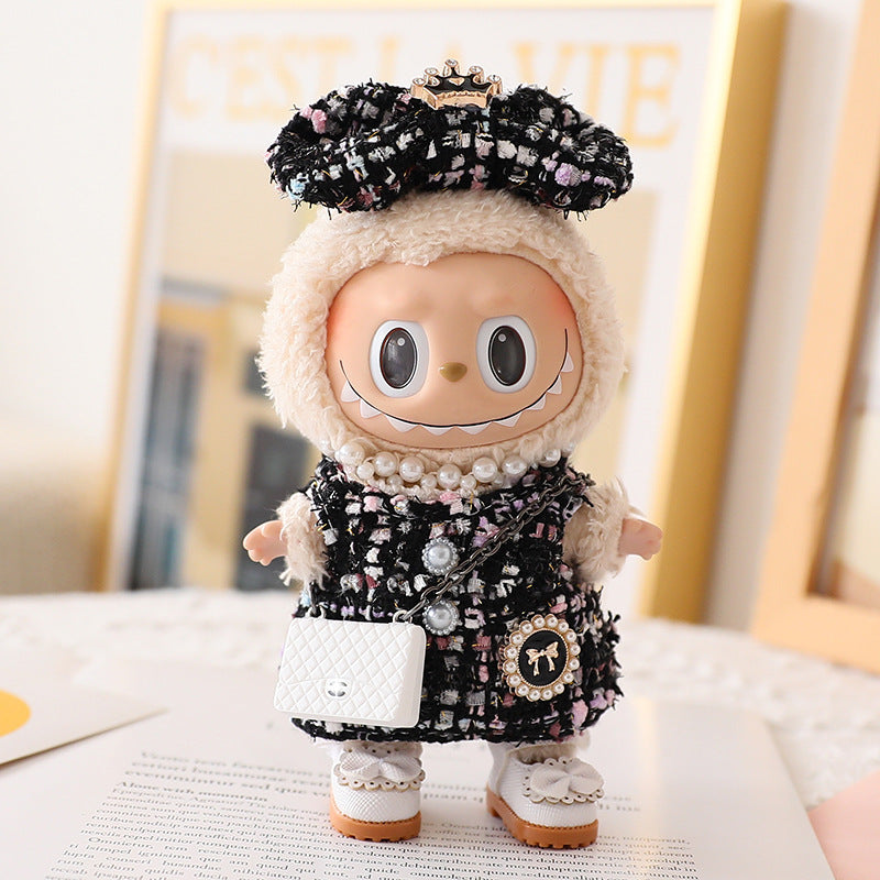 Clothes Only Rab Cloth Doll Vinyl Blind Box Pendant Sitting Party Small Chanel Style Cute Clothes One or Two Generation suit