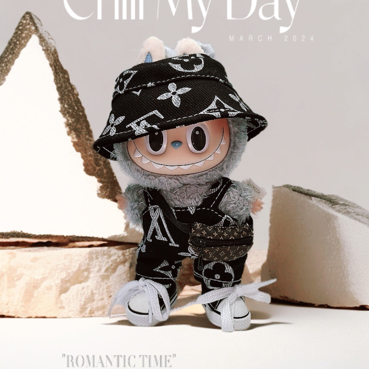 Labubu Doll Outfit - Summer Casual Suit for 17cm Vinyl Doll