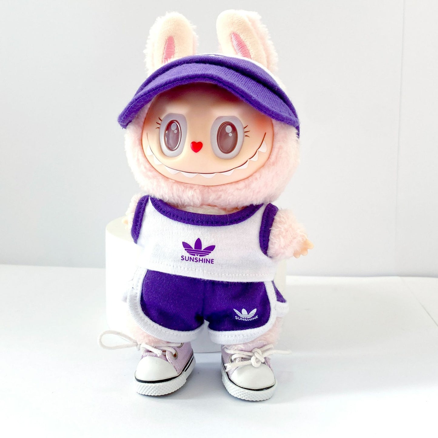 Labubu Doll Baseball Jersey Outfit - 17cm Sportswear for Vinyl Dolls