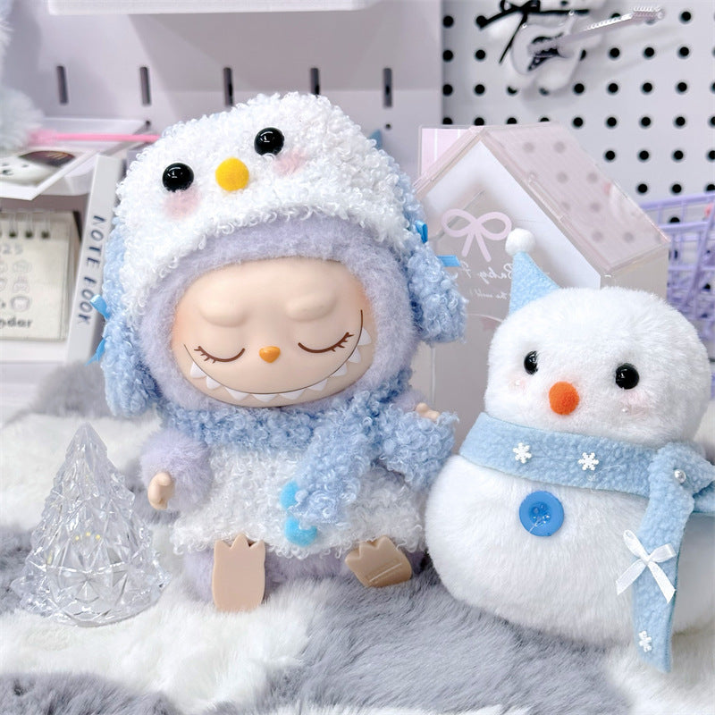 Wholesale Labubu Doll Clothes 17cm Accessories First, Second, Third Generation Vinyl Plush Doll Outfit Set