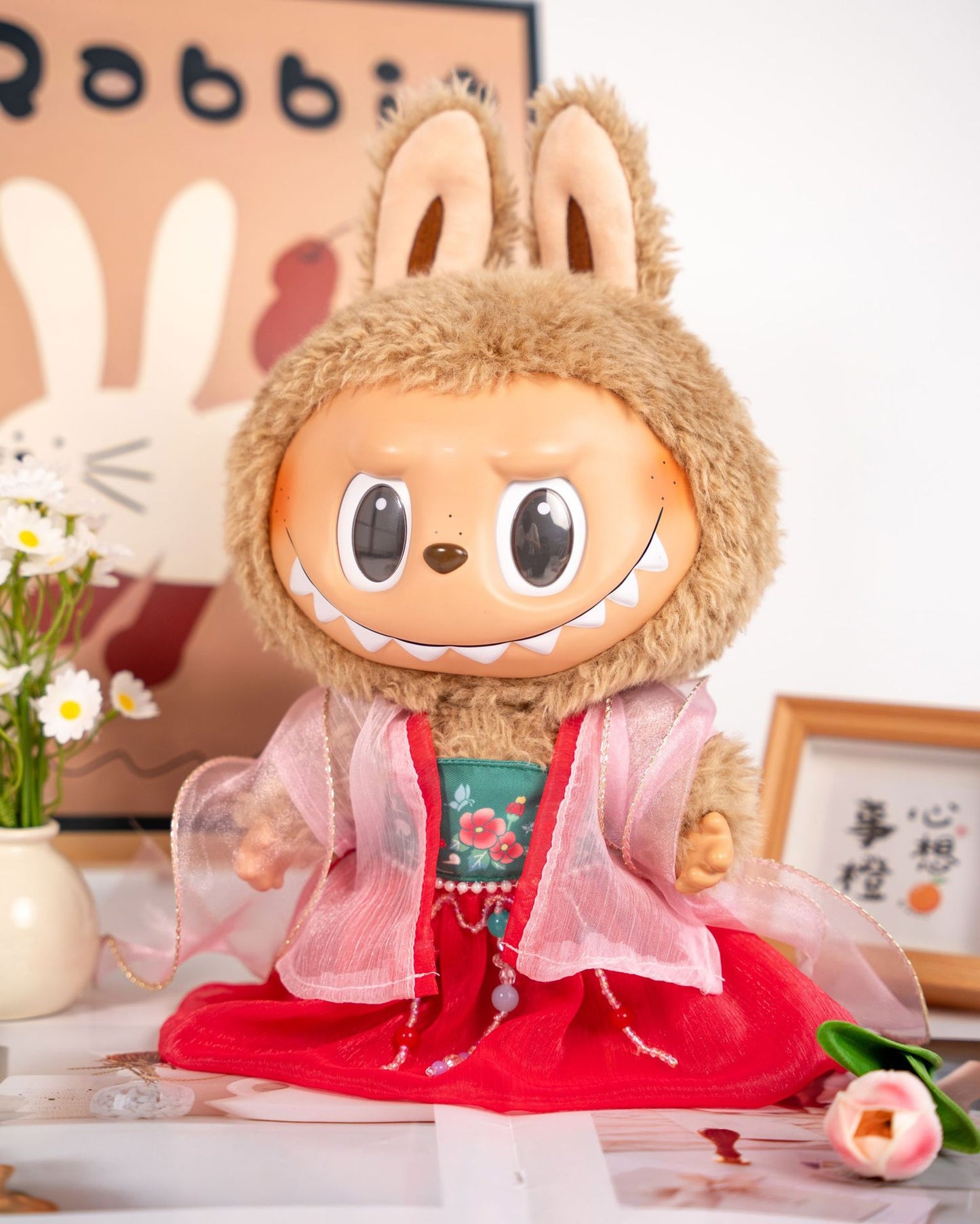 38cm Labubu Doll Clothes - Cute Outfits for Vinyl Dolls