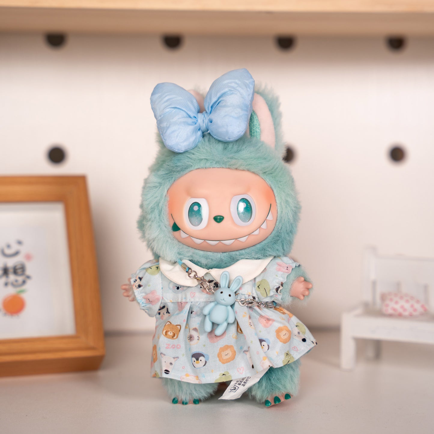 Labubu Doll Summer Dress Outfit for 17cm Vinyl Dolls