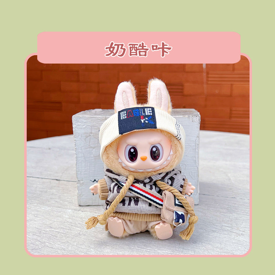 Labubu 15cm Sitting Doll Clothes - Macaron 2nd Gen Outfits