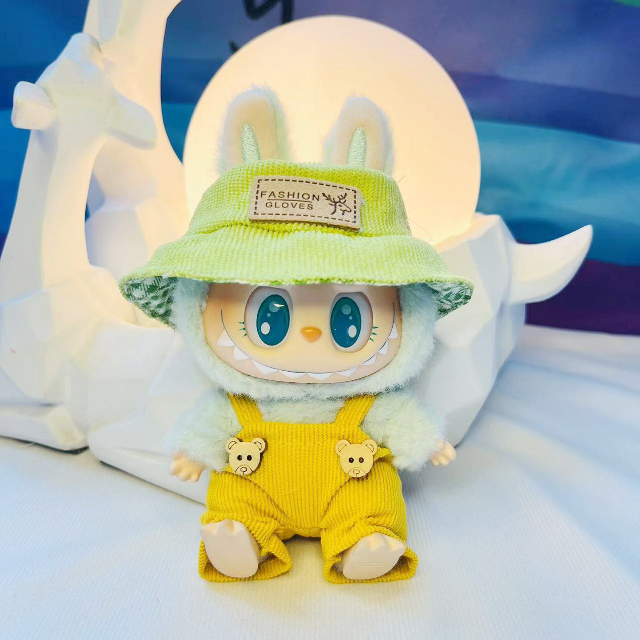 New Cameraman Labubu Pendant Baby Clothes Accessories suit Labubu Doll Keychain for Summer Baby Clothes