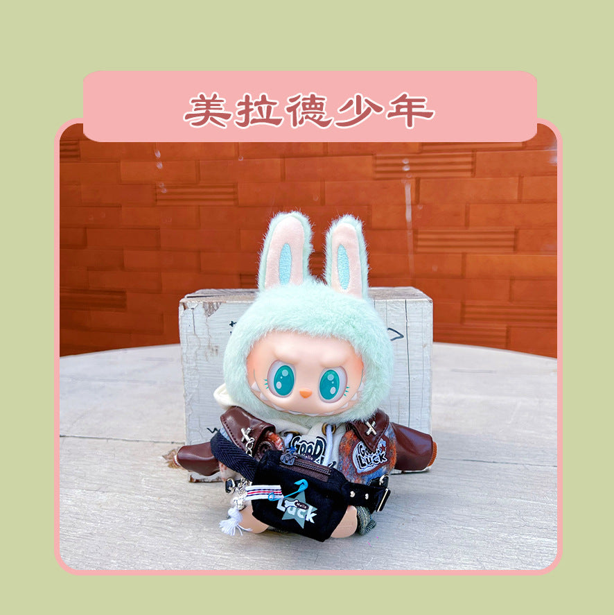 Labubu 15cm Sitting Doll Clothes - Macaron 2nd Gen Outfits