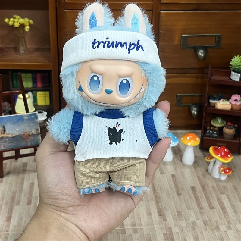 Wholesale Labubu Doll Clothes 17cm Accessories First, Second, Third Generation Vinyl Plush Doll Outfit Set