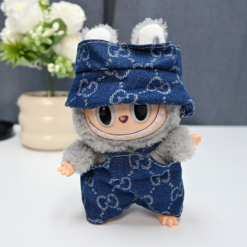 Only Clothes Labubu Doll Clothes 17cm Plush Vinyl Labubu Doll Party Replacement Suit M-116