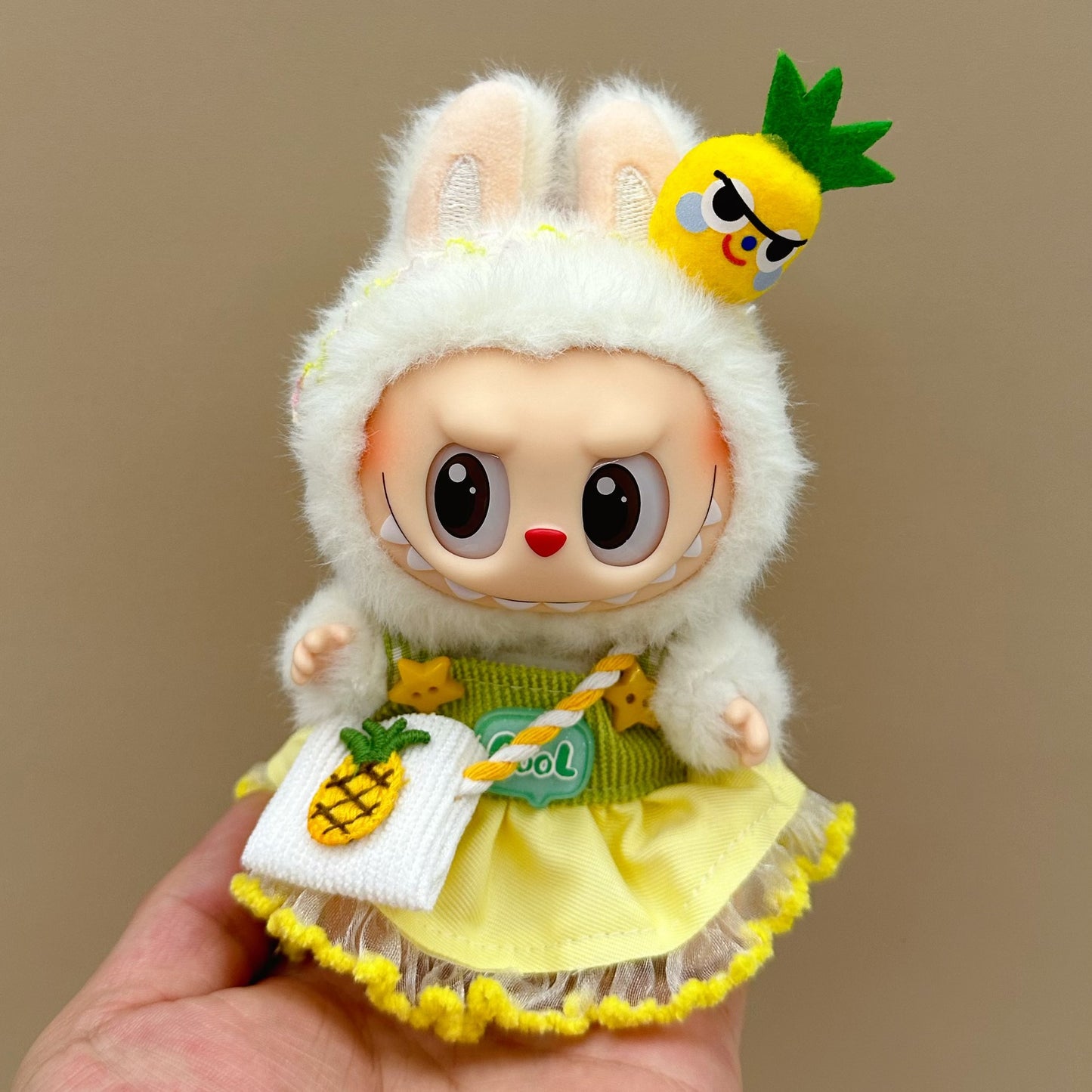 labubu doll clothes 17cm pull cloth clothes blind box doll skirt suit cute dress toy cross-border wholesale