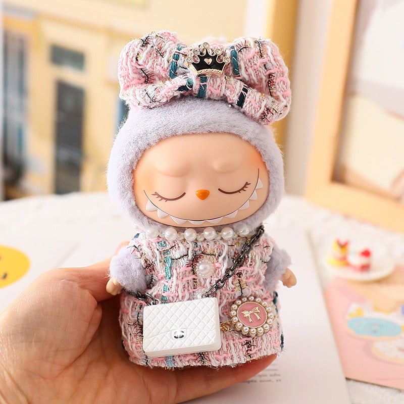 Clothes Only Rab Cloth Doll Vinyl Blind Box Pendant Sitting Party Small Chanel Style Cute Clothes One or Two Generation suit