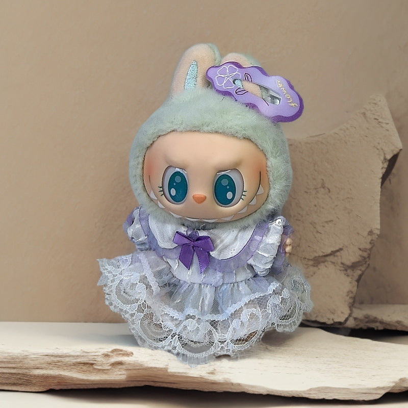Labubu Doll Outfit Set - Skirt, Hat & Accessories