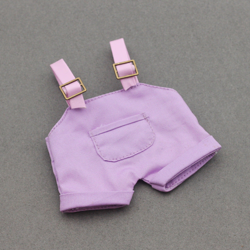 Labubu Doll Denim Suspender Pants for 17cm & 10cm Dolls