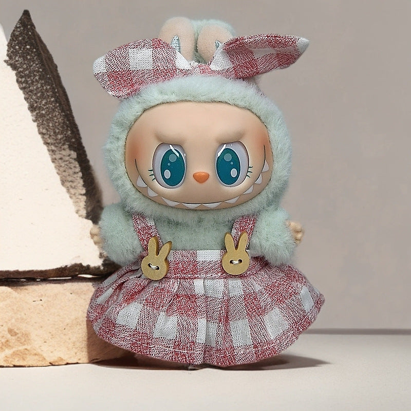 Labubu Doll Outfit Set - Skirt, Hat & Accessories